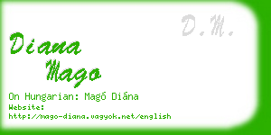 diana mago business card